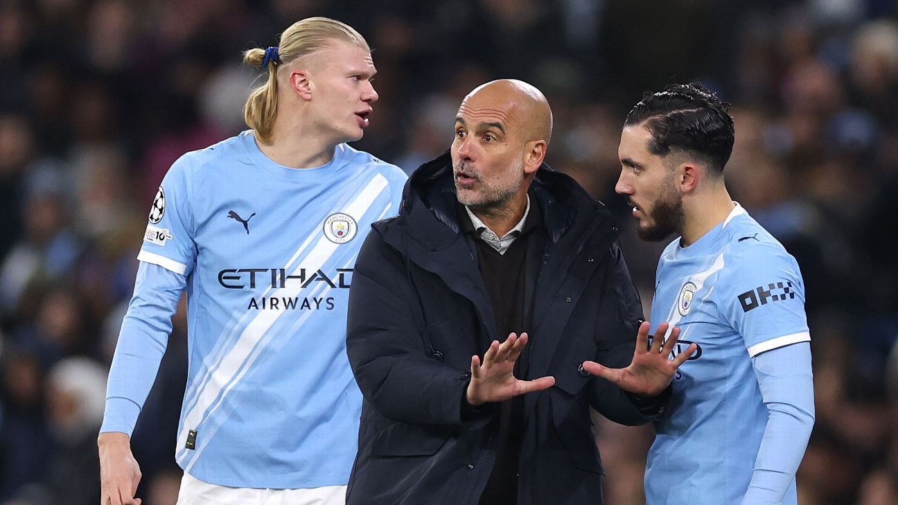 Man City boss Pep Guardiola labels Erling Haaland 10-goal haul an ‘insane achievement’