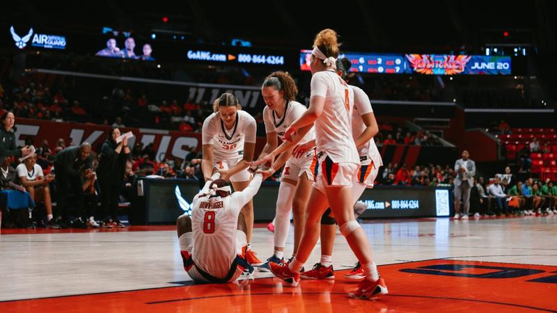 Efficient 3-Point Shooting Fuels Fighting Illini to Win Over North Texas