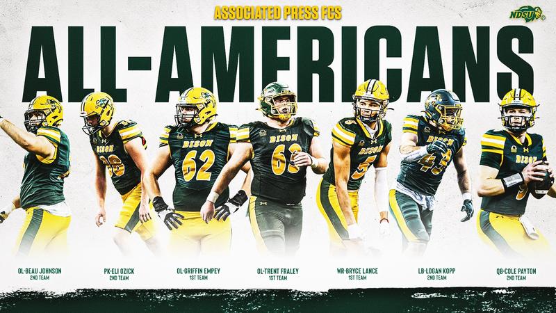 Seven Bison Named to Associated Press FCS All-America Team