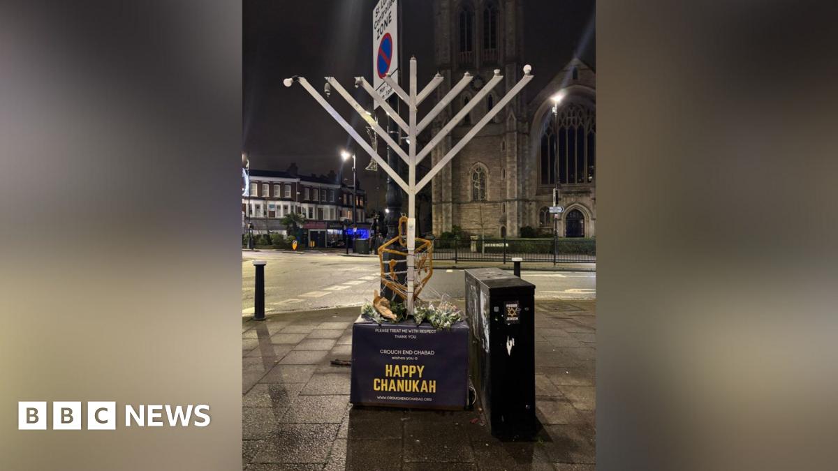 Muswell Hill Hanukkah menorah damaged by wind