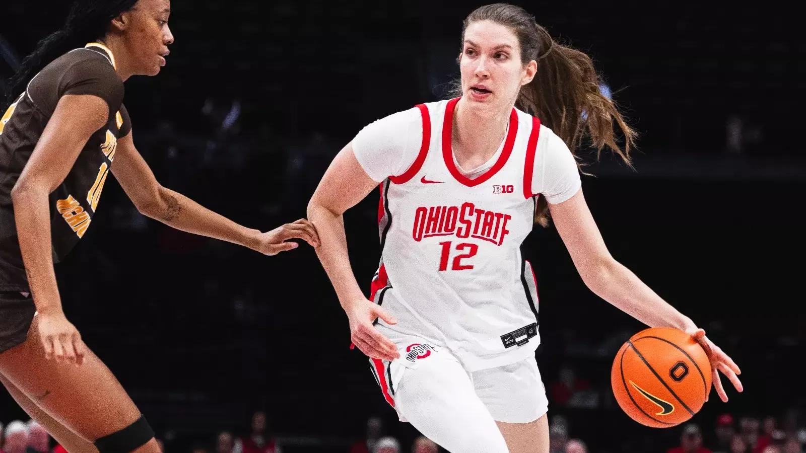 Buckeyes Boast Team Effort in 95-47 Win Against Western Michigan