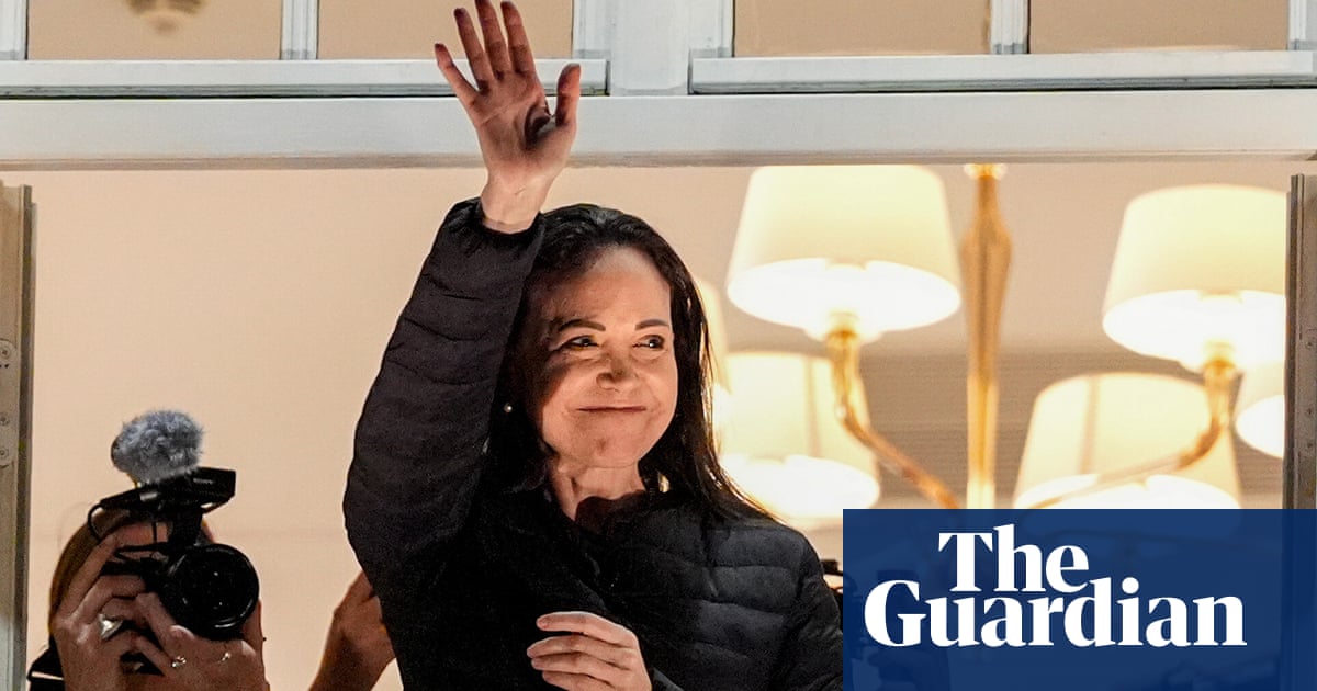 Venezuelan Nobel laureate reunited with family after perilous journey to receive prize | María Corina Machado