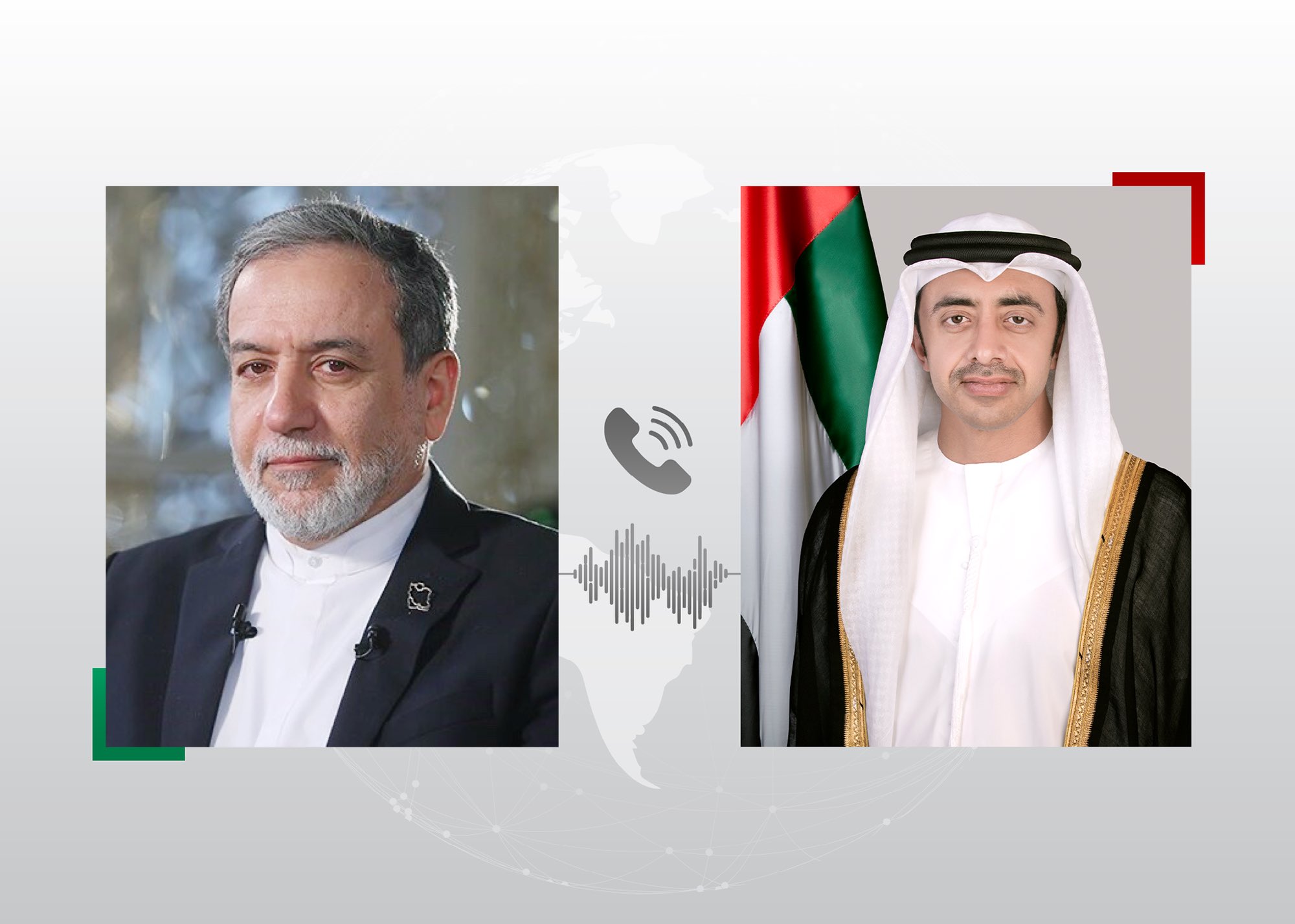 Abdullah bin Zayed receives phone call from Iranian Foreign Minister