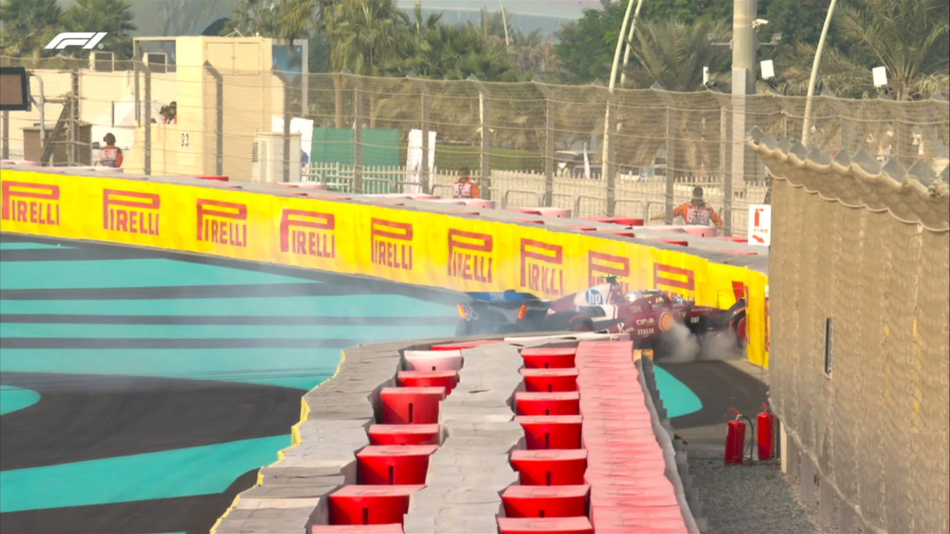 Lewis Hamilton brings out red flags after crashing during final practice in Abu Dhabi Lewis Hamilton brings out red flags after crashing during final practice in Abu Dhabi