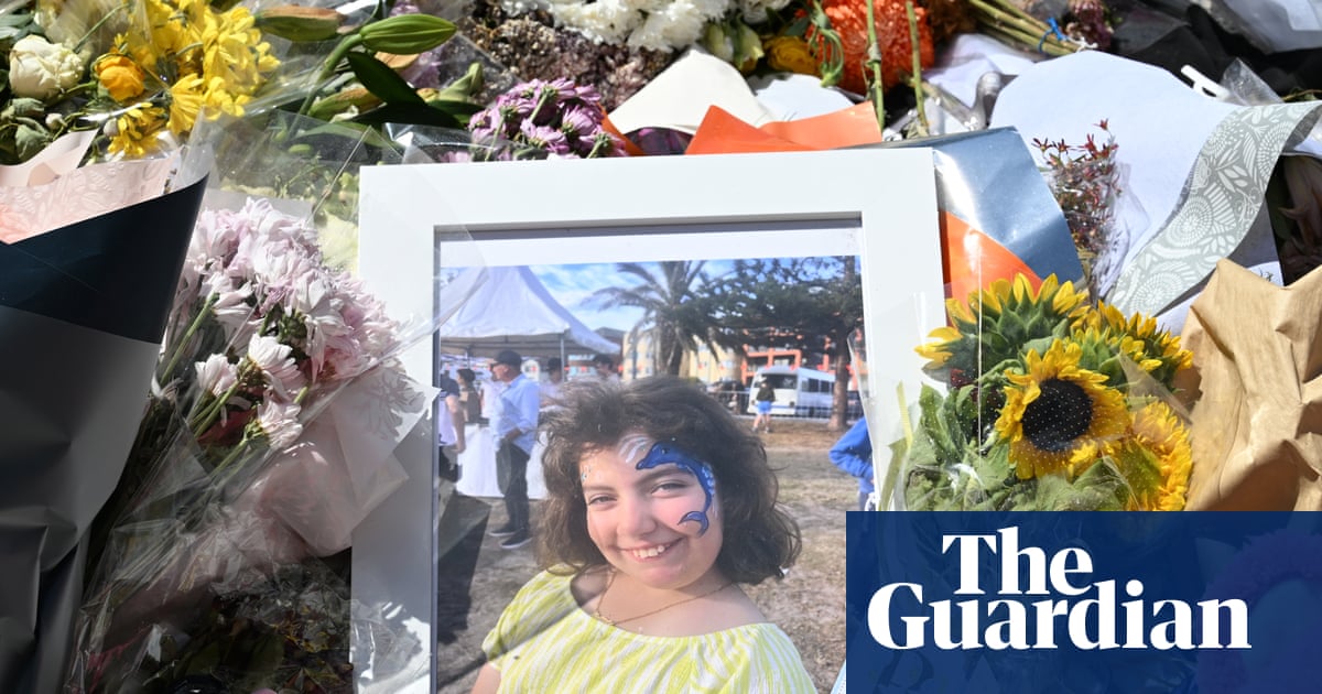Amid a sea of bees, mourners flow out the door to pay tribute to Matilda, the youngest victim of the Bondi attack | Bondi beach terror attack Amid a sea of bees, mourners flow out the door to pay tribute to Matilda, the youngest victim of the Bondi attack | Bondi beach terror attack