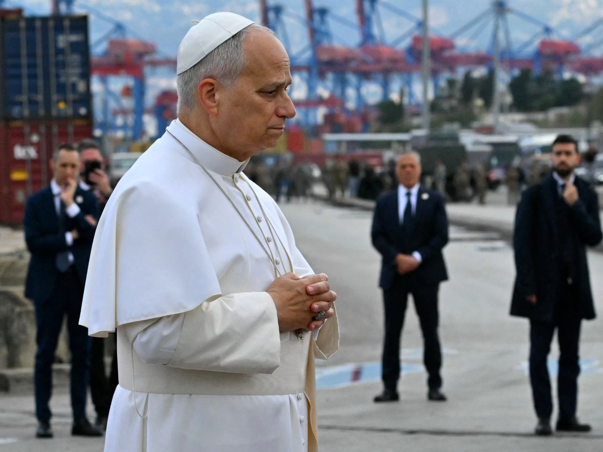 Pope prays at site of 2020 Beirut port explosion | Religion News