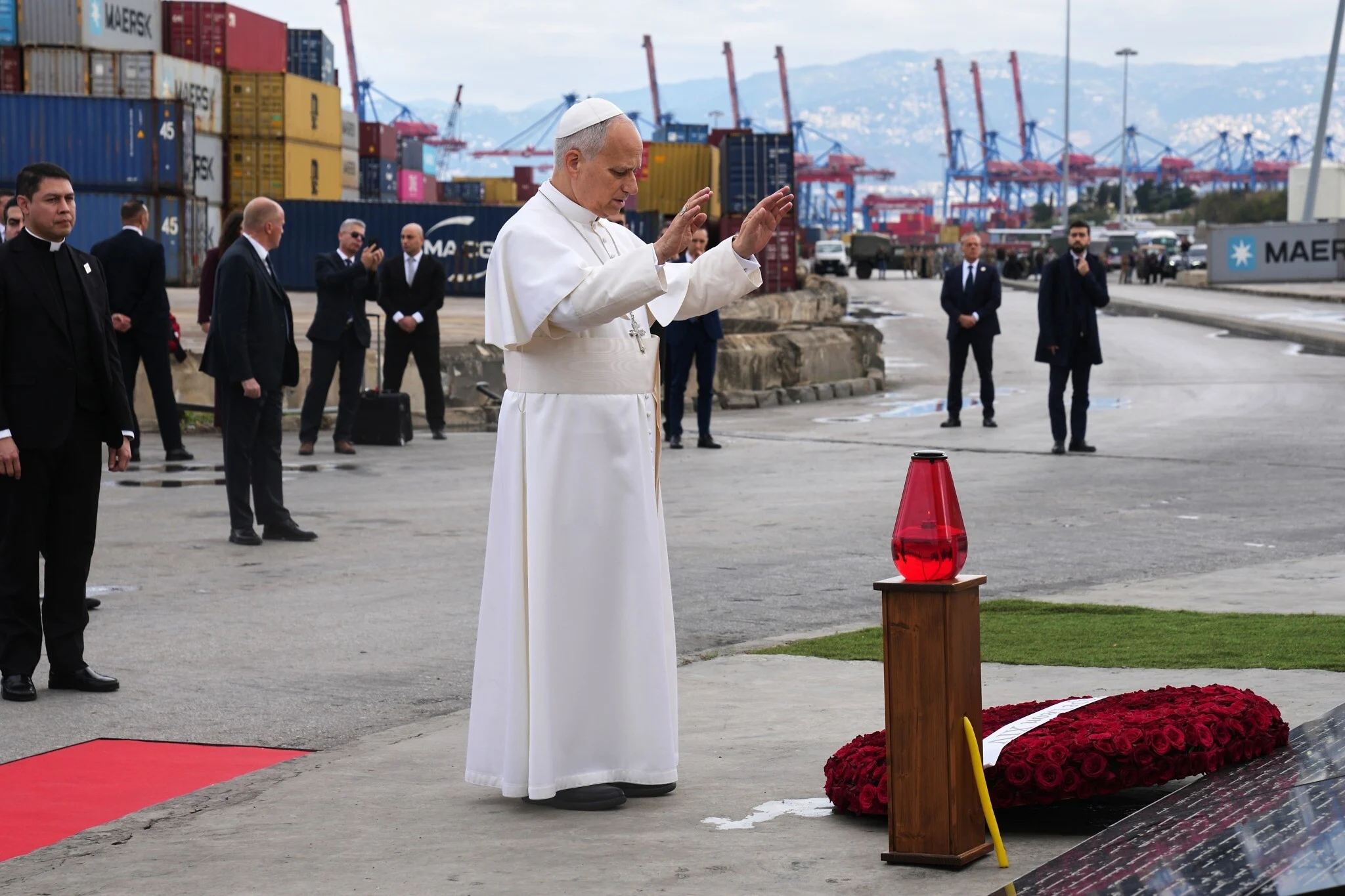 Pope Leo XIV sends message of peace to southern Lebanon as he ends 1st foreign trip