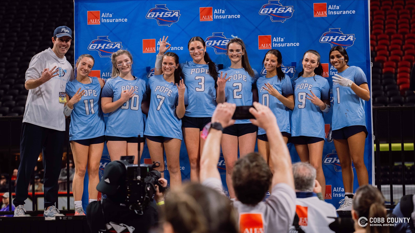 Pope Flag Wins Third Consecutive State Championship