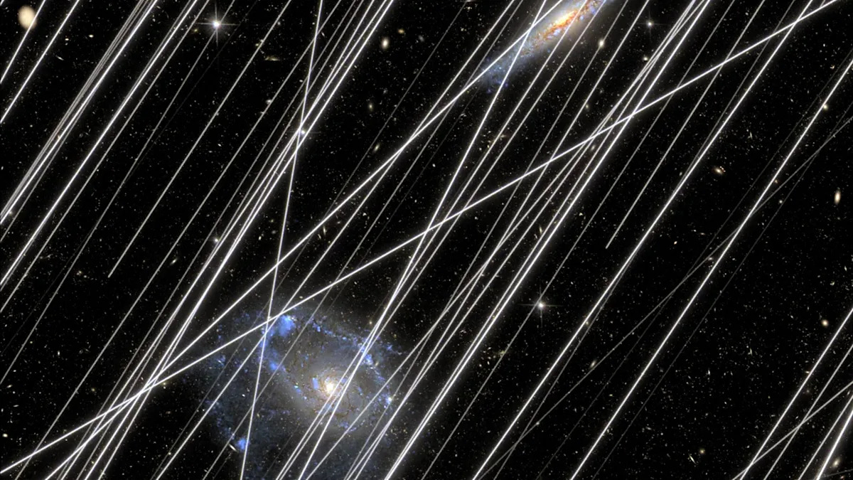 Almost Half of Hubble Telescope Images Could be Ruined by Satellite Constellations