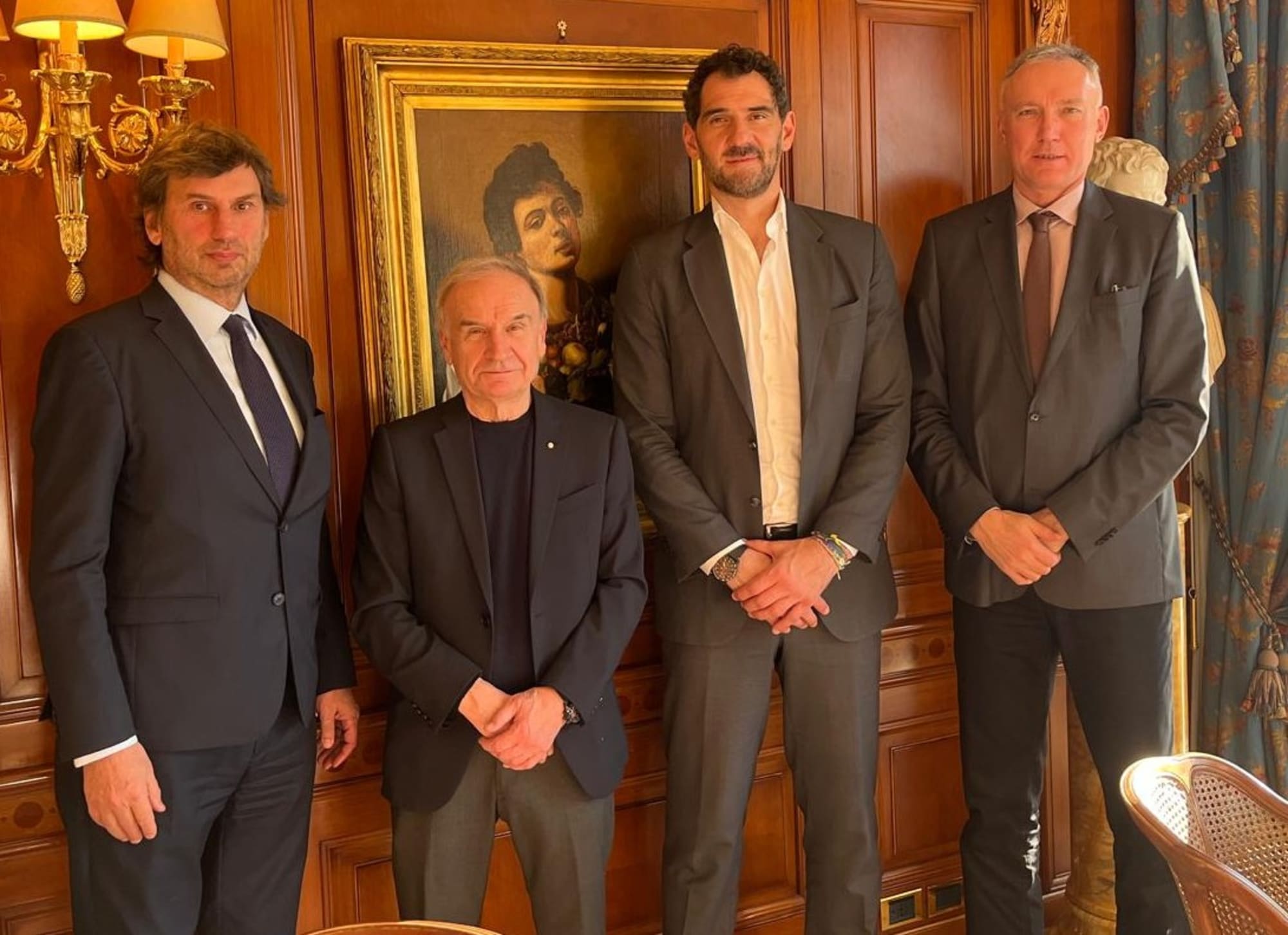 FIBA’s European leadership visits Italian Federation HQ