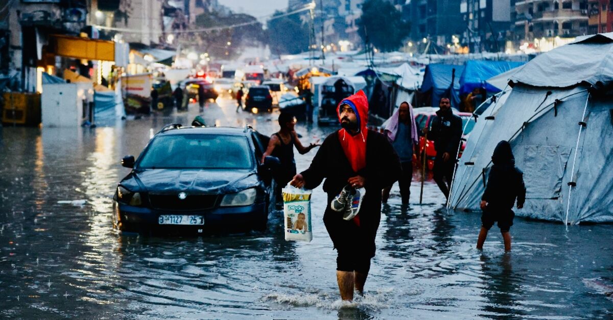 Fresh rains flood streets in war-scarred Gaza