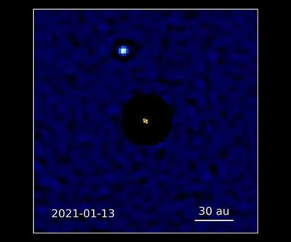 Hidden circumbinary giant planet emerges from decade old Gemini data