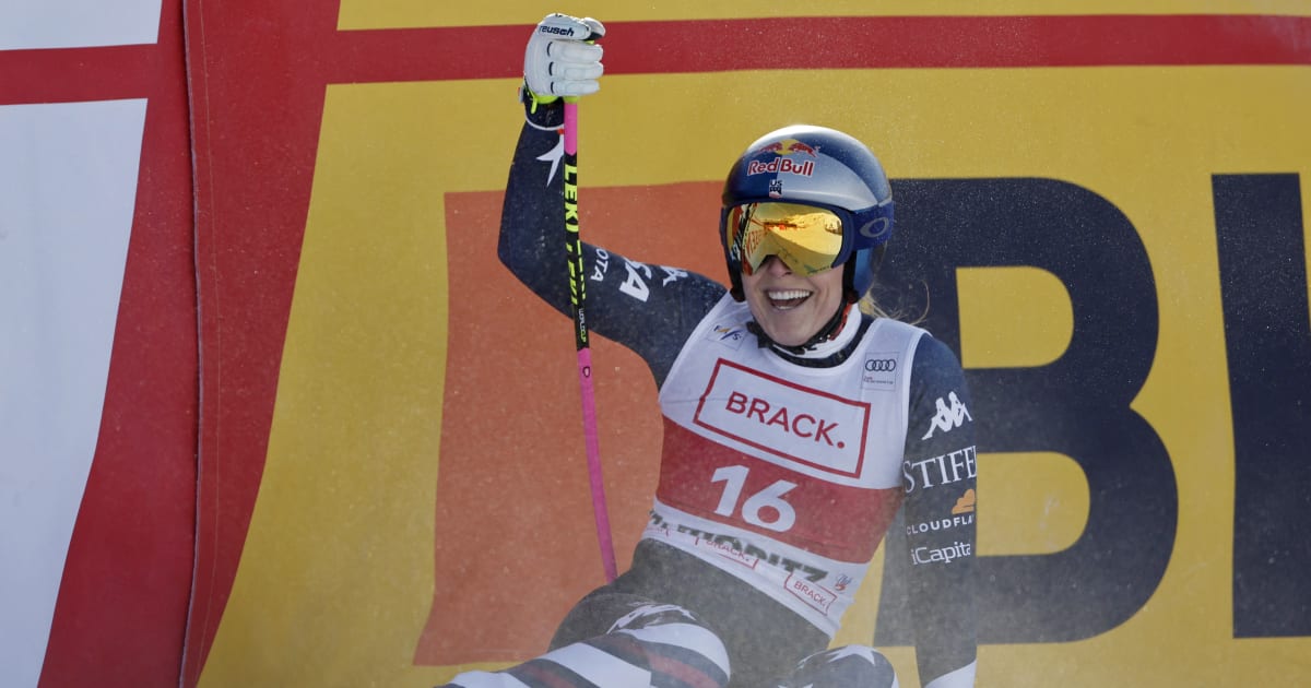 Lindsey Vonn’s spectacular St Moritz win stuns skiing world