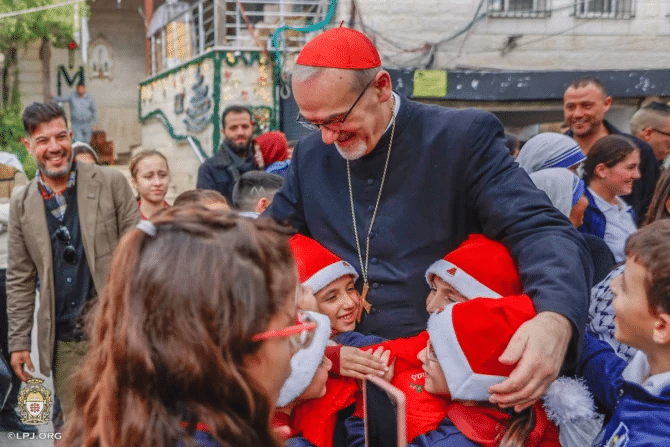 Cardinal Pizzaballa visits Holy Family Parish in Gaza days before Christmas Cardinal Pizzaballa visits Holy Family Parish in Gaza days before Christmas