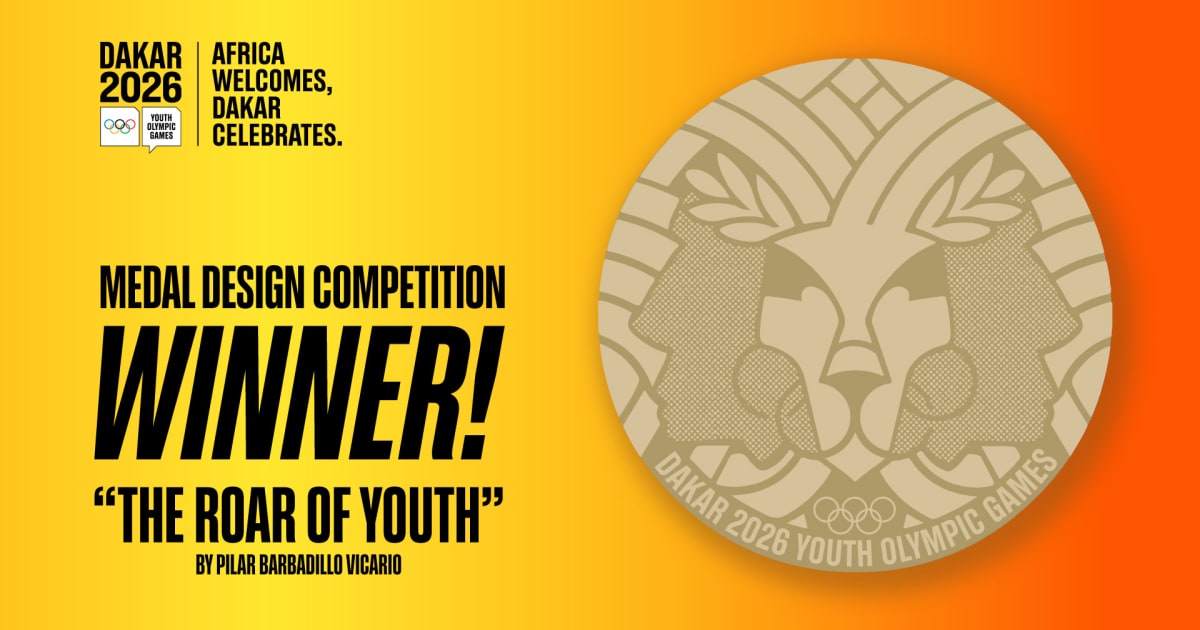 Winning medal design revealed for Dakar 2026 Youth Olympic Games