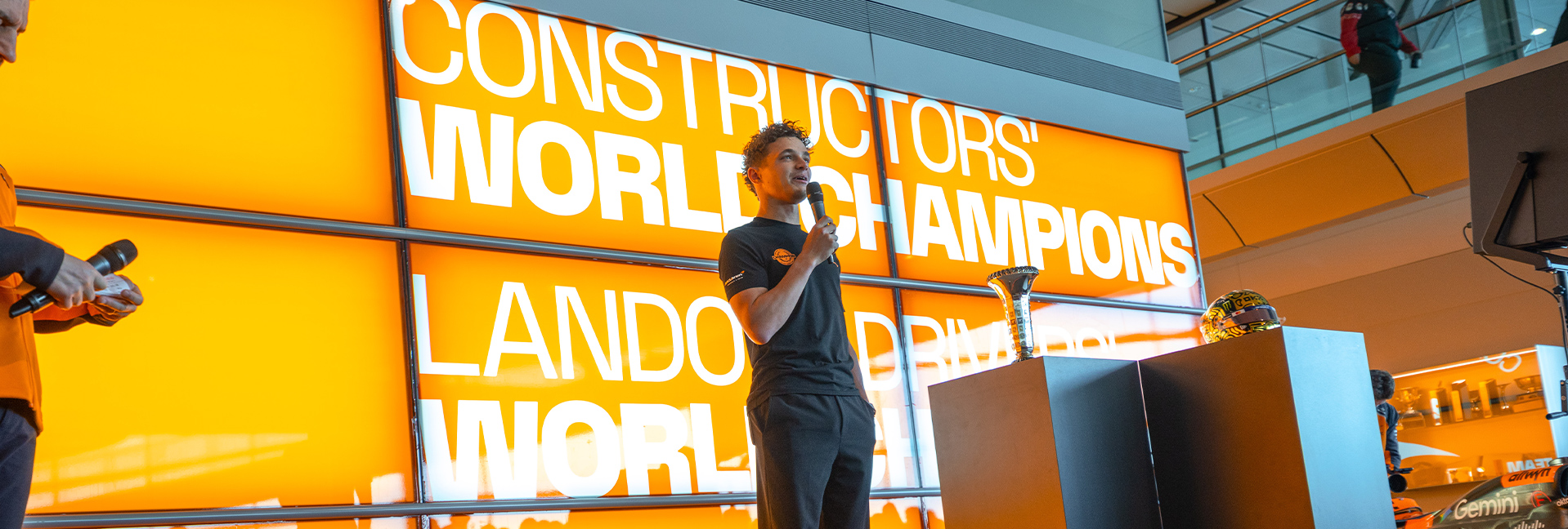 McLaren Racing celebrates the 2025 F1 Drivers’ Championship success at the MTC