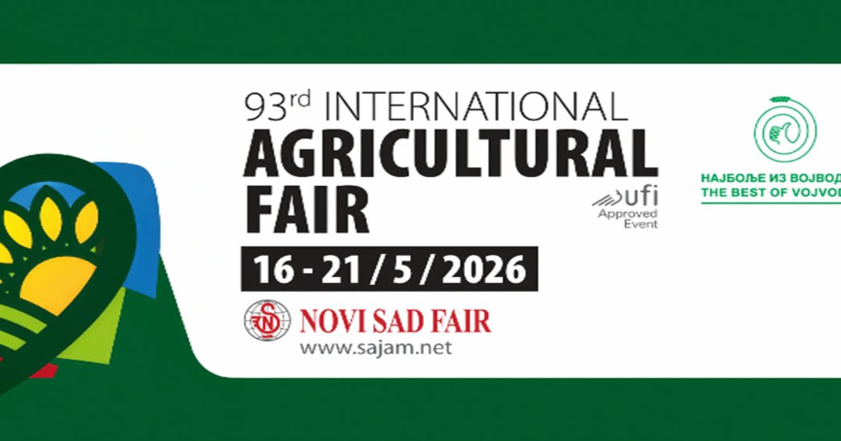 Join the orange pavilion at the Novi Sad international agricultural fair 2026
