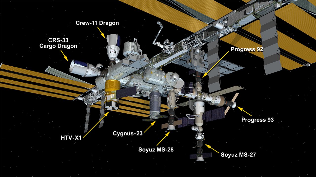 For the 1st time ever, 8 spacecraft are docked to the International Space Station For the 1st time ever, 8 spacecraft are docked to the International Space Station