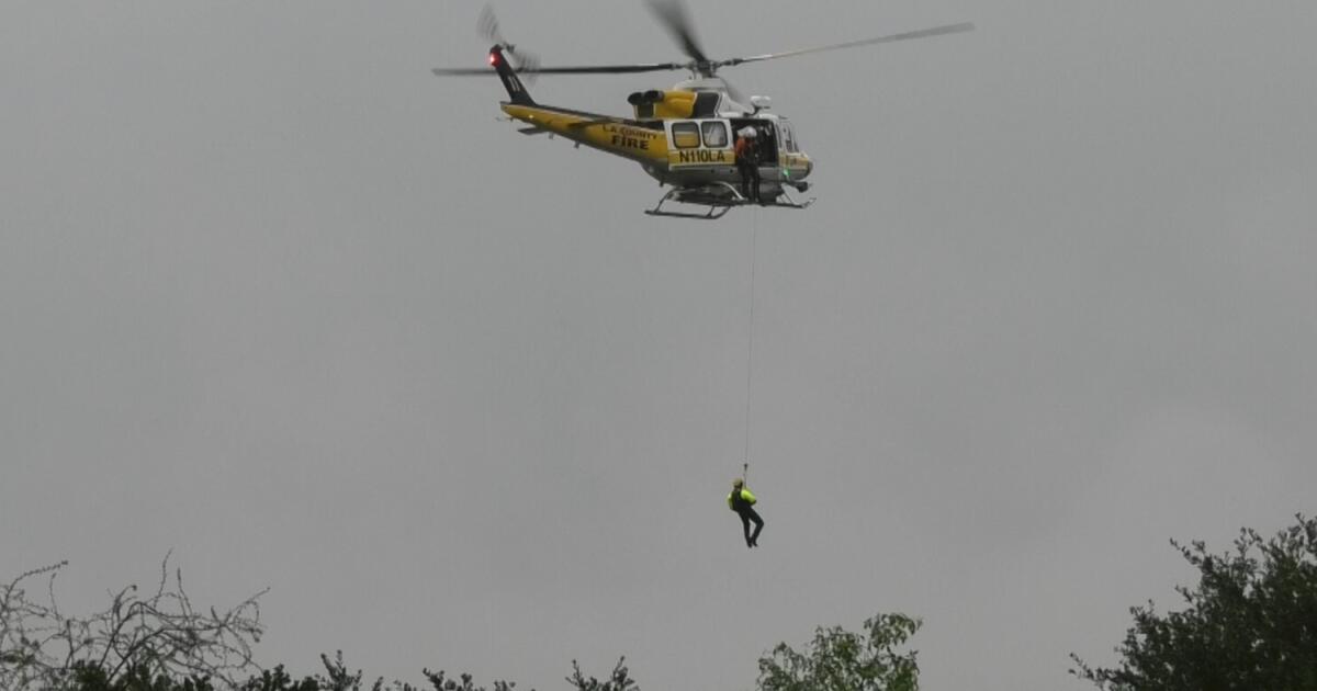Woman rescued after she is swept nine miles in San Jose Creek during SoCal storm