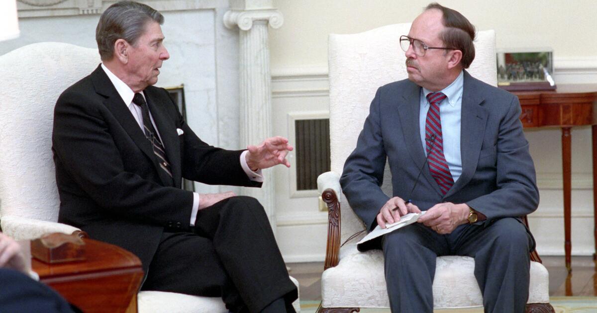 Column: Reagan biographer Lou Cannon always played it straight and true