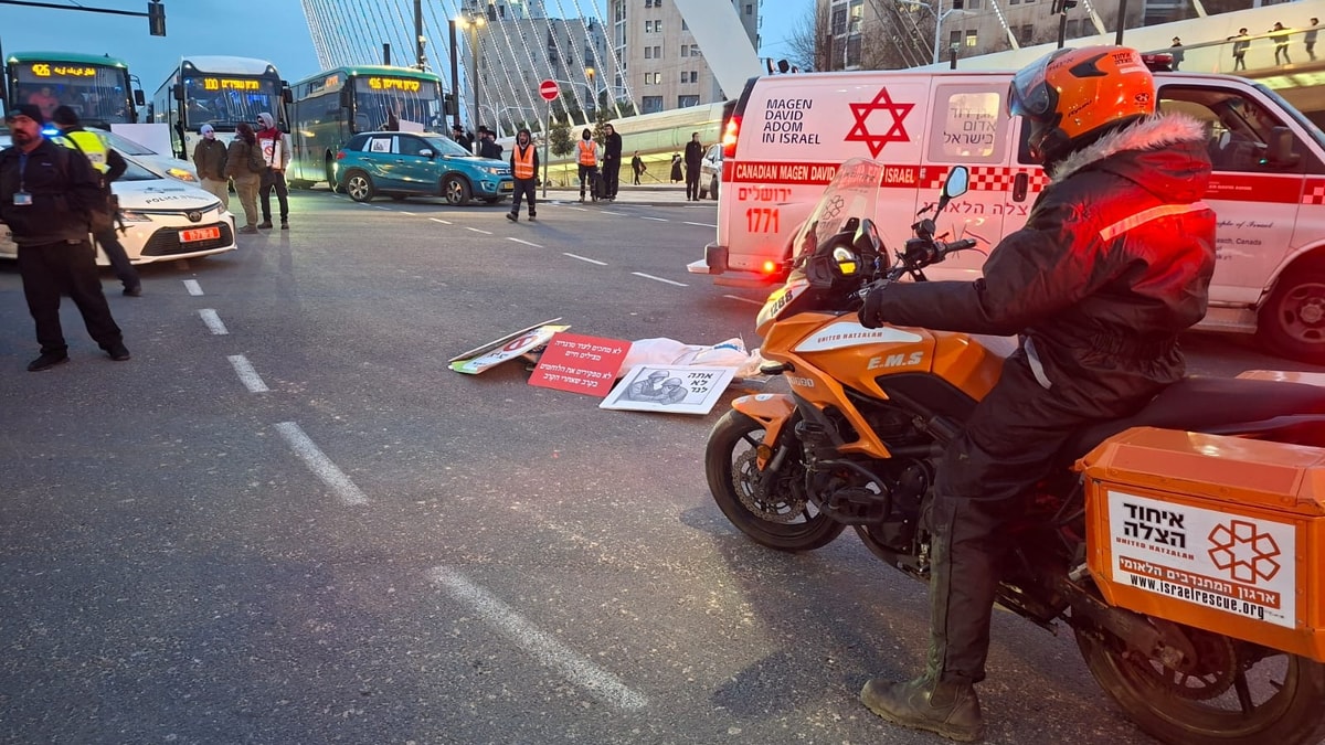 המשטרה עצרה את הנהג שחשוד בדריסת מפגינים בירושלים; זה המקום בו אותר