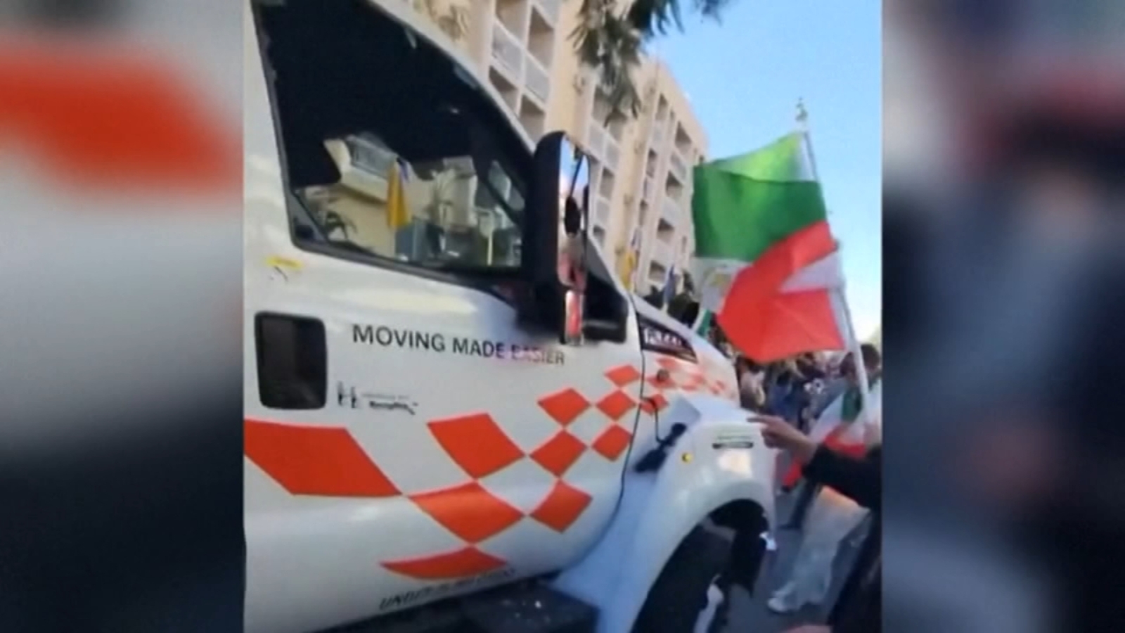 U-Haul protest Los Angeles: Chaos erupts as truck drives into crowd during anti-Iranian regime rally in California