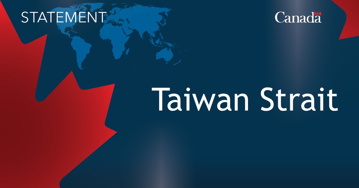 Statement on China’s decision to undertake large-scale military drills around Taiwan