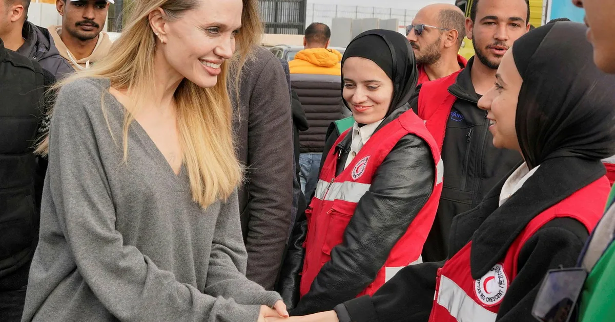 Angelina Jolie Reportedly Visits Egyptian Side of Gaza’s Rafah Crossing