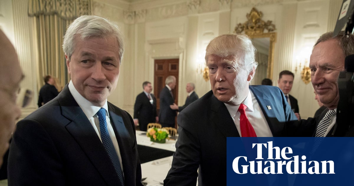 Trump says he’ll sue JPMorgan Chase for allegedly cutting him off after US Capitol riot | Donald Trump Trump says he’ll sue JPMorgan Chase for allegedly cutting him off after US Capitol riot | Donald Trump
