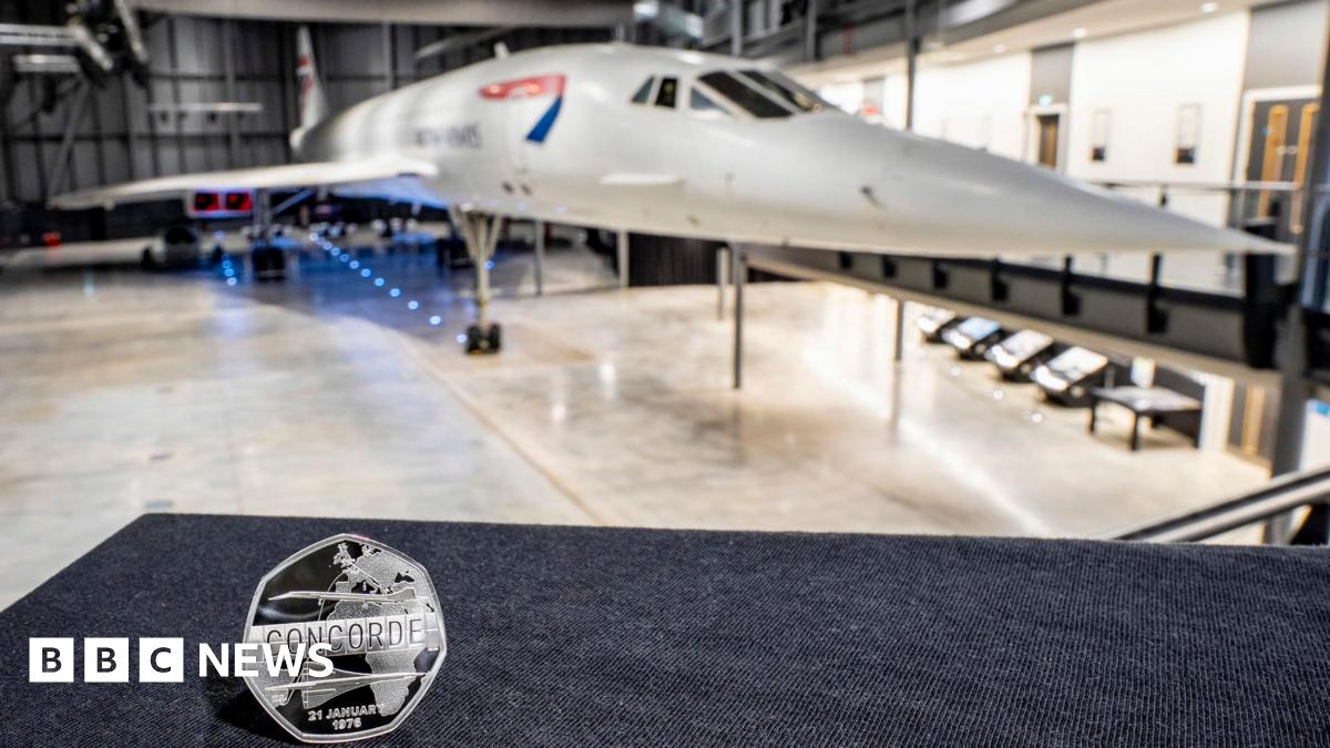 Concorde commemorative 50p coin unveiled by Royal Mint