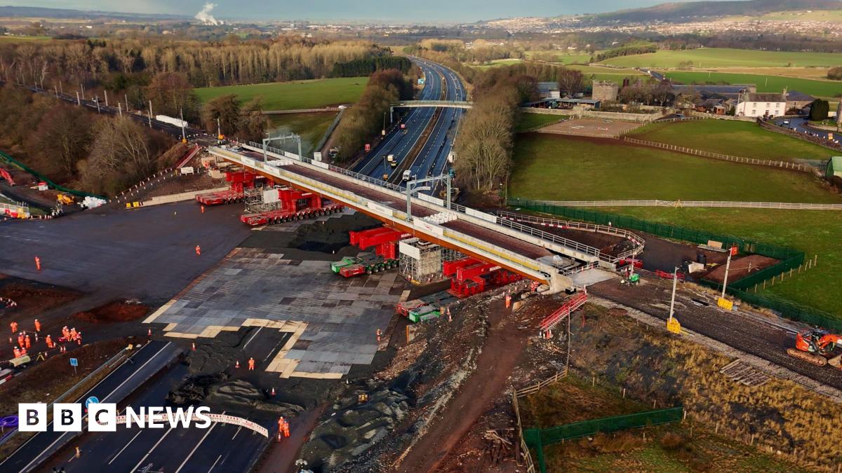 M6 in Cumbria reopens early after new bridge installed