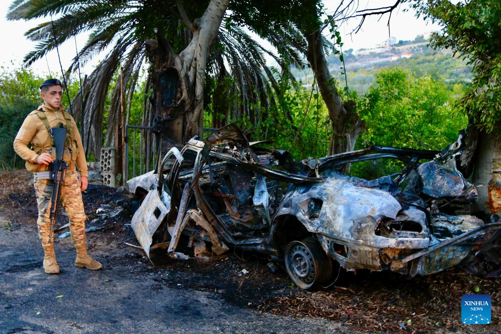 Hezbollah member killed in Israeli airstrike on S. Lebanon-Xinhua