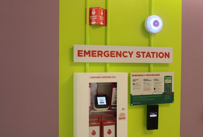 New emergency stations upgrade campus health and safety at Binghamton University