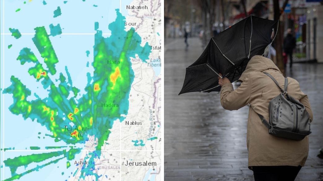 גשם, סופות רעמים ושלג בחרמון: החורף בשיאו גשם, סופות רעמים ושלג בחרמון: החורף בשיאו