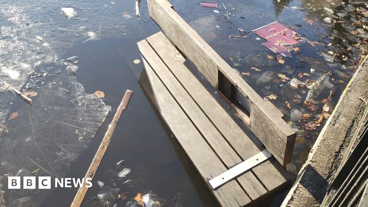 Holocaust memorial bench destroyed and thrown in lake in Salford
