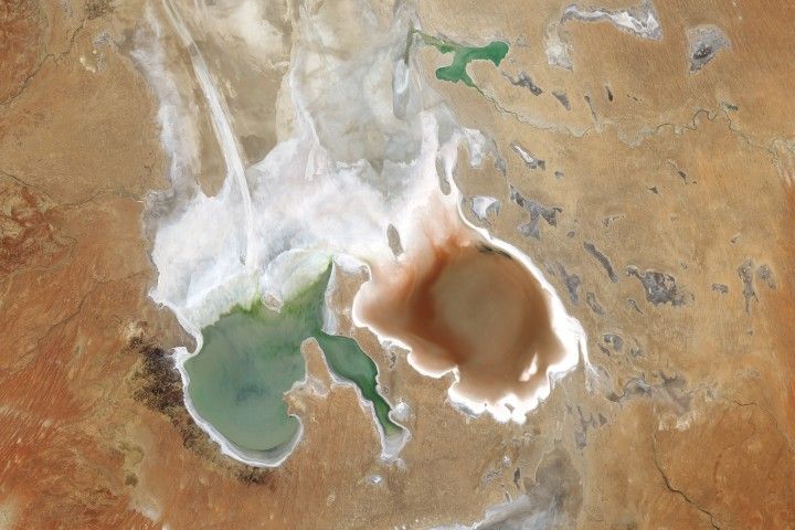 Lake Eyre Blushes – NASA Science