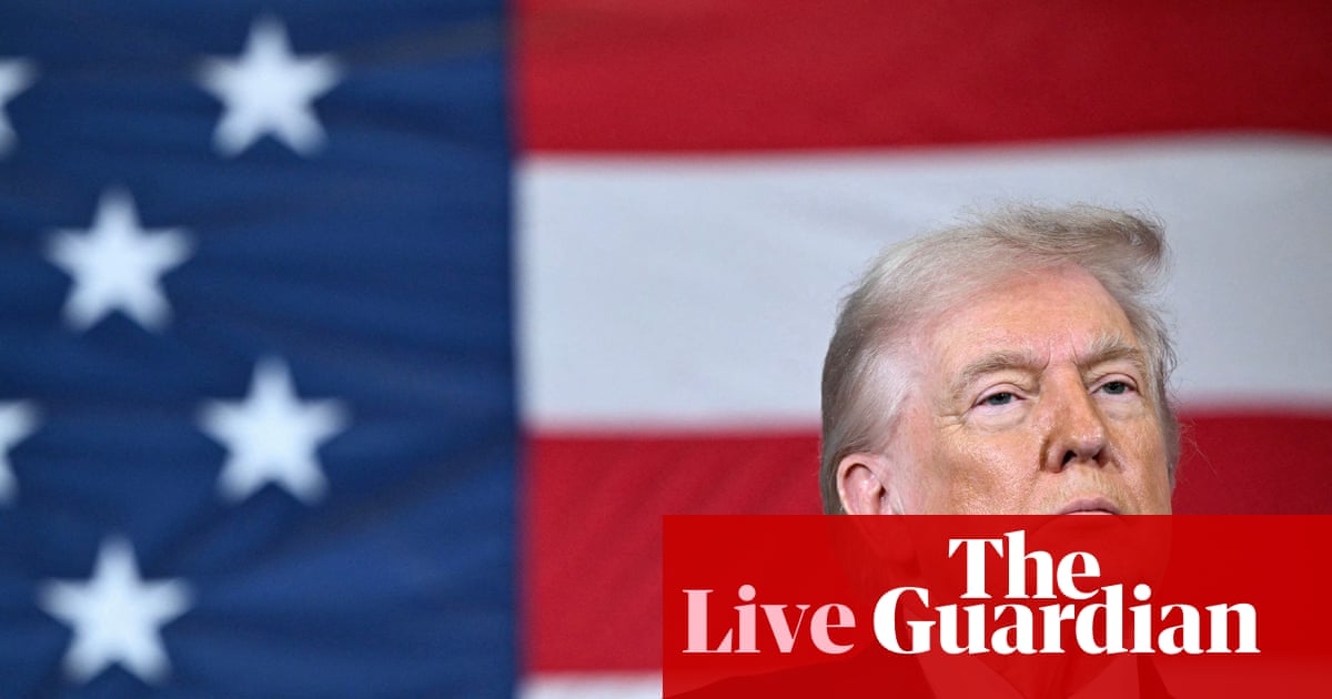 Just 32% of Americans say Trump has right priorities, new poll finds, ahead of State of the Union speech – live | Trump administration