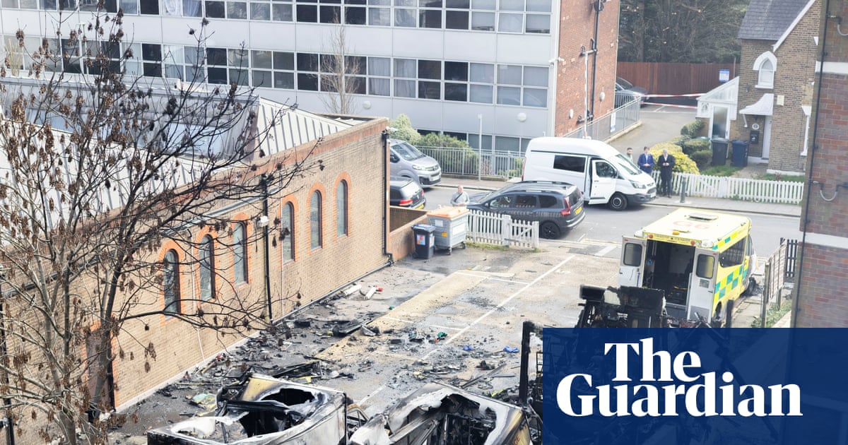 Counter-terror police investigating arson attack on Jewish charity’s ambulances in London | London