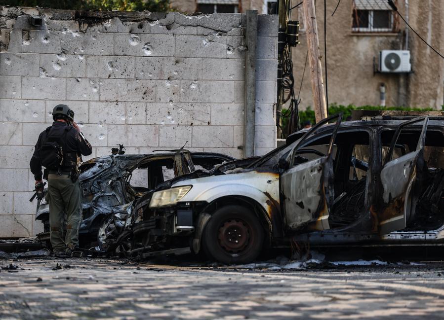 Israel’s Nahariya after rocket attack from Lebanon-Xinhua