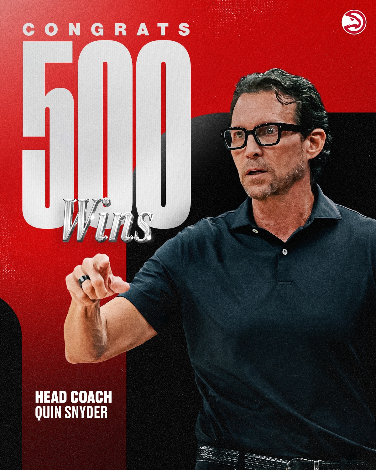 Atlanta Hawks Head Coach Quin Snyder Earns 500th Career Win – NBA