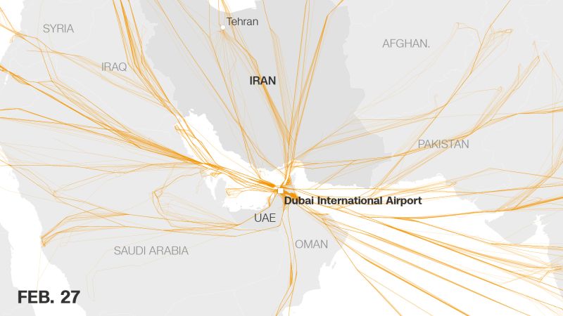 Nearly 14,000 canceled flights: Middle East travel chaos in 5 charts