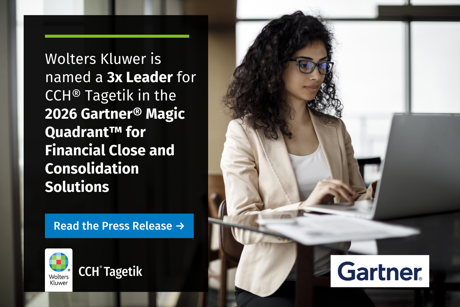 Wolters Kluwer named 3x Leader for CCH Tagetik in 2026 Gartner MQ Financial Close and Consolidation