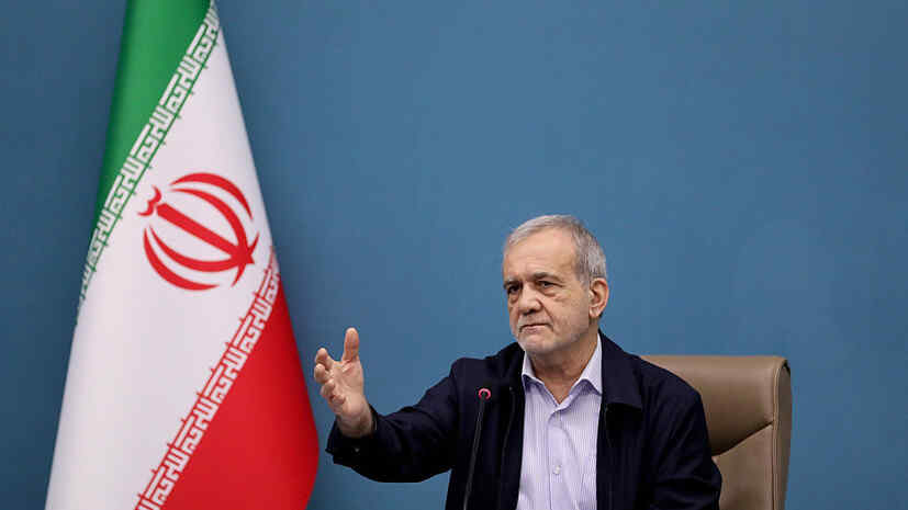 Peseshkian called reparations to Iran one of the conditions for ending the conflict with the United States.