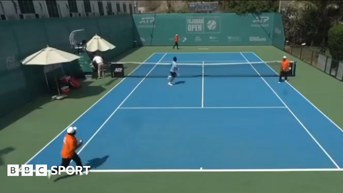 Middle East conflict: Tennis players flee court after Iranian drone attack in UAE causes fire at nearby oil terminal Middle East conflict: Tennis players flee court after Iranian drone attack in UAE causes fire at nearby oil terminal