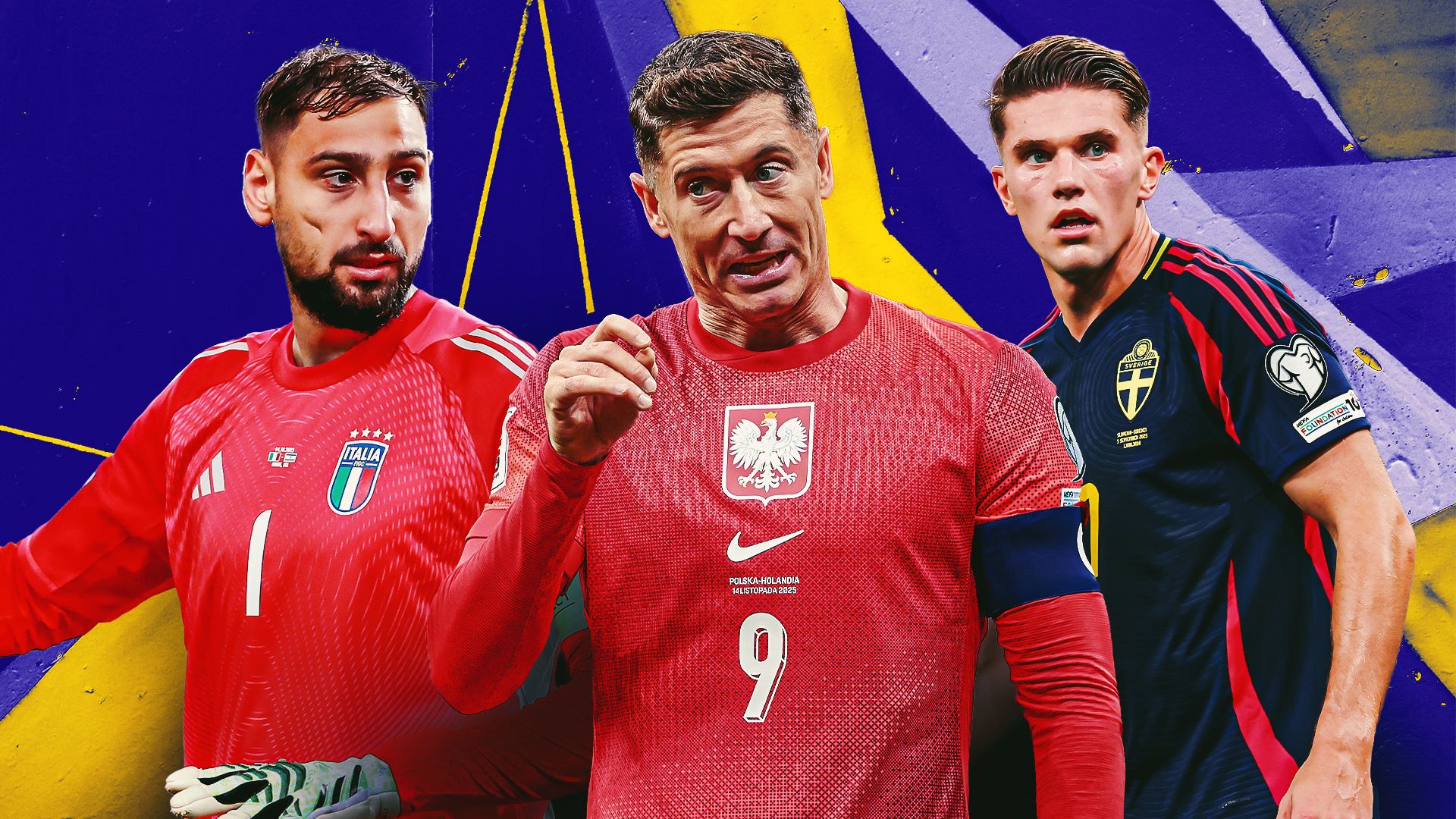 Robert Lewandowski, Gianluigi Donnarumma and 11 of the biggest stars at risk of missing the 2026 World Cup