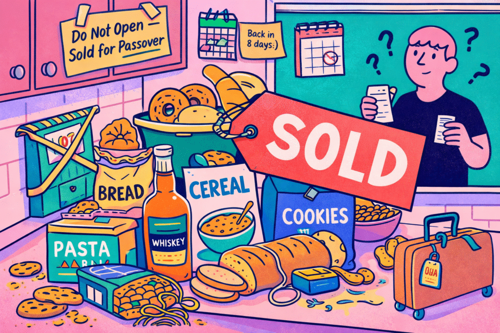 Why do Jewish people sell their bread before Passover?