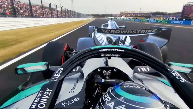 See how Kimi Antonelli beat Mercedes team mate George Russell in the fight for pole position at the 2026 Japanese Grand Prix