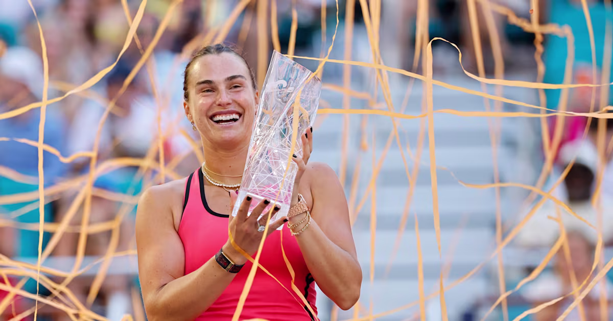 Aryna Sabalenka bests home favorite Coco Gauff to claim euphoric Sunshine Double at Miami Open 2026