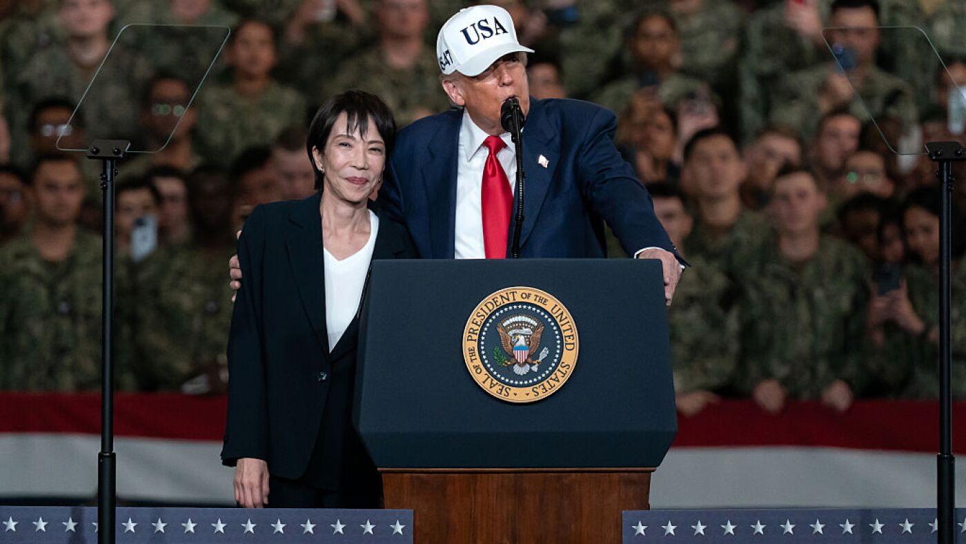 Japan’s prime minister visits the White House under shadow of Iran war : NPR