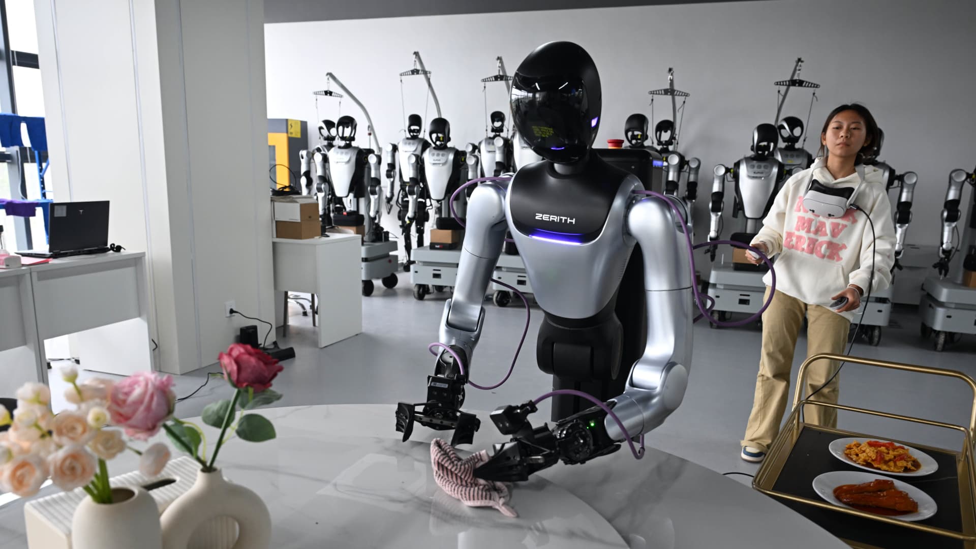 China ships more humanoid robots than the U.S.